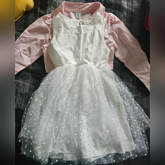 NWT White dress with pink jacket size 6 - Picture 2 of 4